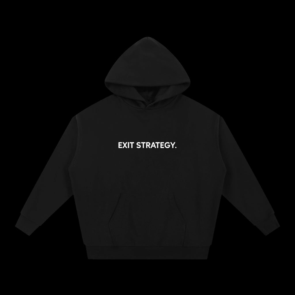 Exit Strategy Hoodie Black