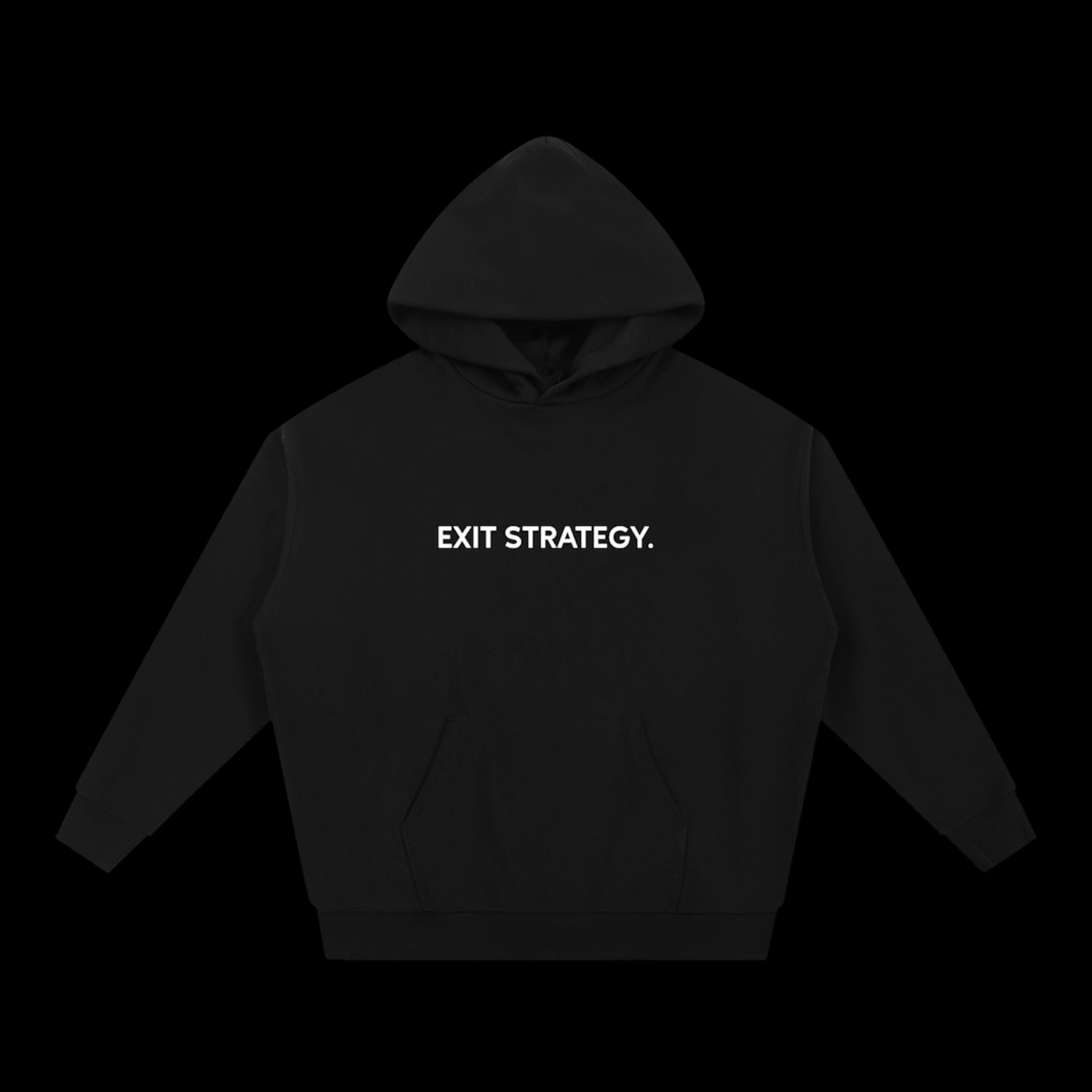 Exit Strategy Hoodie Black